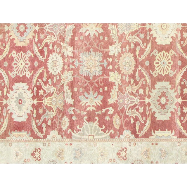 This exceptional Sultanabad rug originates from Egypt's storied weaving tradition, crafted in the Nile delta region using...