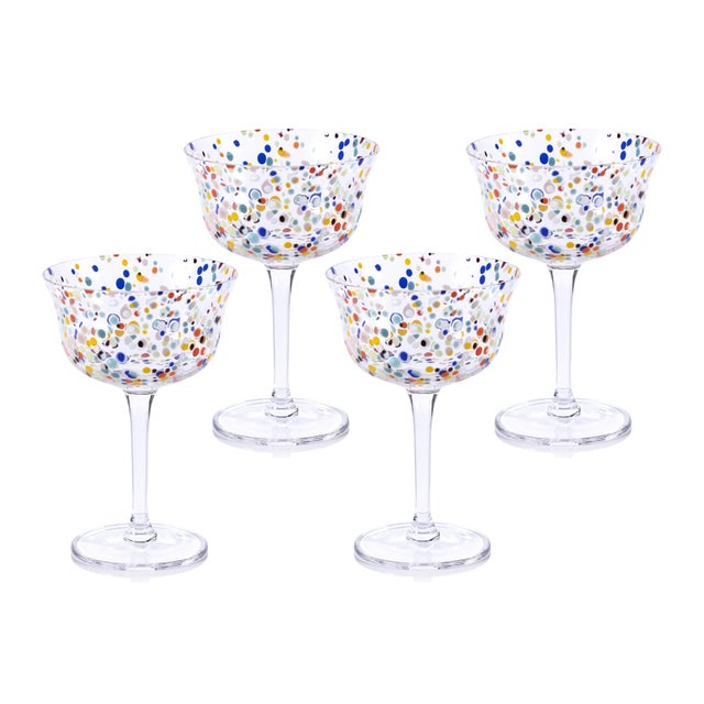 Spritz Confetti Cocktail Glasses, Set of 4 For Sale In Los Angeles - Image 6 of 6