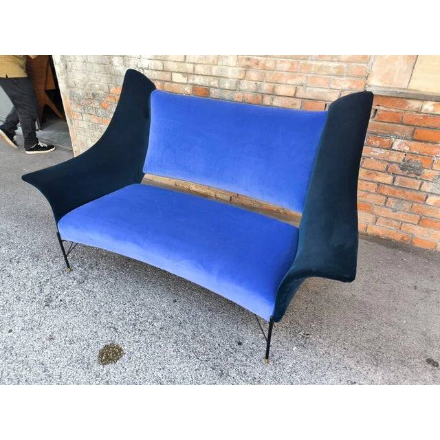 Textile Vintage Lounge Chair and Sofa, 1970s, Set of 2 For Sale - Image 7 of 16