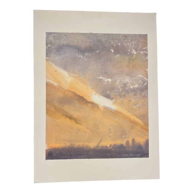 Late 20th Century Watercolor Painting by John Kokkinos For Sale