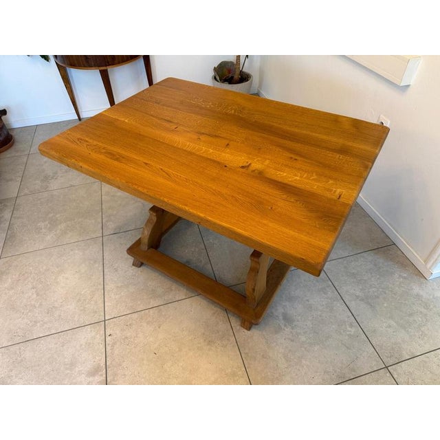 Antique Farmhouse Table in Oak Wood from Jogltisch For Sale - Image 10 of 13