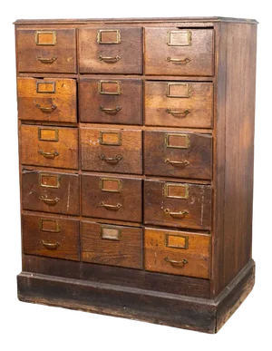 Vintage French Oak Bank of Drawers, 1940s