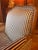 Handsome Pair of Armchairs / Bergeres in Striped Silk For Sale - Image 4 of 5