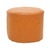 1960s Vintage Round Pouf in Brown Skai and Leather Star Motif, 1960s For Sale - Image 5 of 11