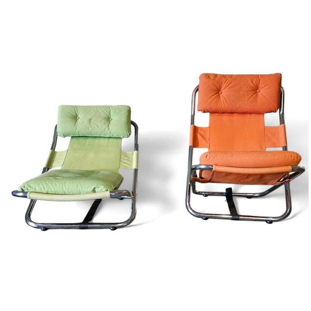 Metal Viggen Armchair by Borje Johanson for Värnamo Bedding Ab, 1970s, Set of 2 For Sale - Image 7 of 18