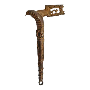 Vintage Bronze Cobra Volta Medicine Tool