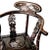 Vintage Chinese Dark Rosewood Mother of Pearl Inlay Corner Chair For Sale - Image 4 of 10