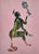 Indian Artist, Interaction, 2024, Natural Pigment on Washi Print For Sale