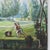Illustration Vintage Landscape Painting of Garden Lawn Scene With Figures For Sale - Image 3 of 10