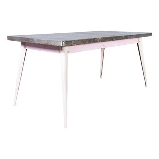 Vintage French T55 Rectangular Dining Table from Tolix, 1960s For Sale