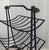 Late 20th Century Black Iron Magazine or Firewood Stand With Gold Accents For Sale - Image 4 of 6