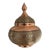 Round Moroccan Copper Handcrafted Inlaid Workmanship Decorative Dish For Sale