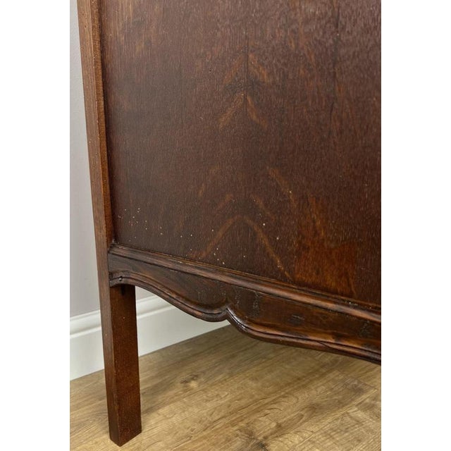 Vintage French Louis Style Oak Chest of 3 Drawers For Sale - Image 9 of 16