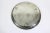 Metal Vintage Large Round Silver Plated Tray With Small Feet Pierced Side Plate Embossed For Sale - Image 7 of 8