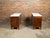 Pair of French 19th Century Three-Drawer Walnut Commodes with White Marble Tops For Sale - Image 9 of 12