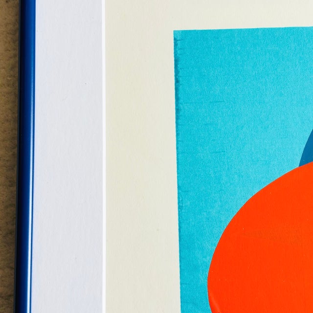 Vintage Geometric Abstract Serigraph by Cabello For Sale - Image 9 of 15