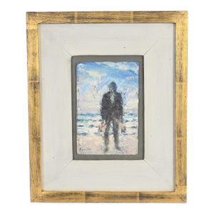 Original Signed John Houston "Mussel Gatherer" Framed Oil Painting