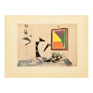 1946 After Picasso, "Still Life" Second Edition Period Offset Lithograph