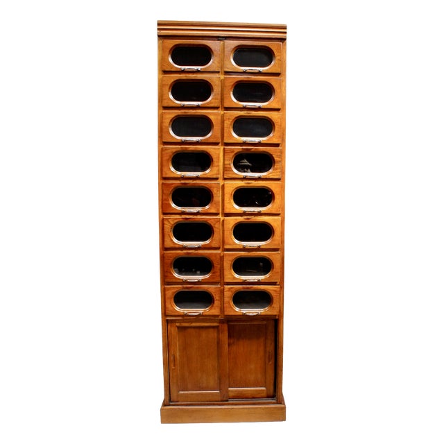 Vintage Haberdashery Shop Display Cabinet from Dudley & Co, 1940 For Sale