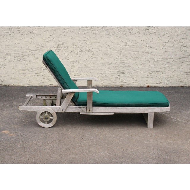 Gloster Pair of Teak Outdoor Patio Chaise Lounge Chairs For Sale - Image 17 of 18