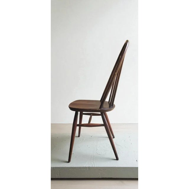 Wood Quaker Windsor Chairs and Armchairs from Ercol, 1950s, Set of 6 For Sale - Image 7 of 14