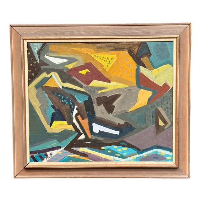 Rune Pettersson, Komposition, 1960s, Oil on Panel For Sale