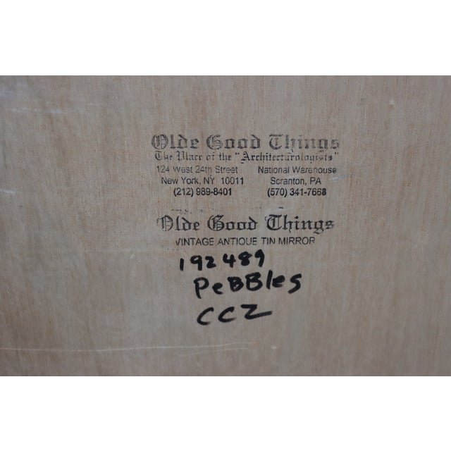 Olde Good Things "Pebbles" Reclaimed Zinc Framed Wall Mirror For Sale - Image 9 of 13