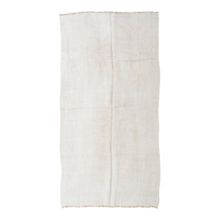 Modern Vintage Hemp Kilim Rug - 4`10″ X 9`0″ Ft. For Sale