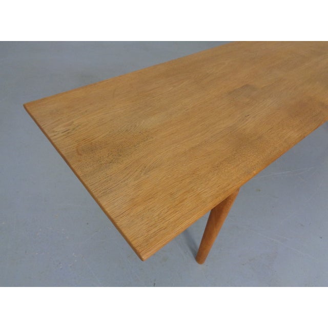 Large AT-15 Oak Coffee Table by Hans J. Wegner for Andreas Tuck, Denmark, 1960s For Sale - Image 11 of 16
