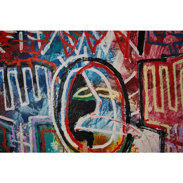 2020s "Washington's Wisdom: No Kings" Large Neo Expressionist Painting by Sax Berlin For Sale - Image 5 of 7