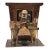 Vintage Sanyo Music Box Copper Piano Player Sculpture Wind Up Music Box For Sale