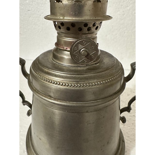 Vintage Mid 1900s International Silver Company Oil Lantern For Sale - Image 9 of 11