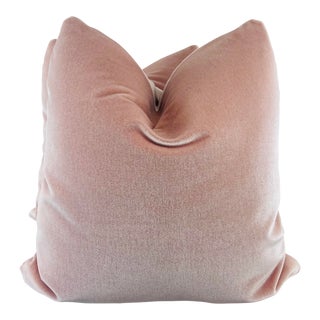 Mohair Velvet in Petal 22" Pillows-A Pair For Sale