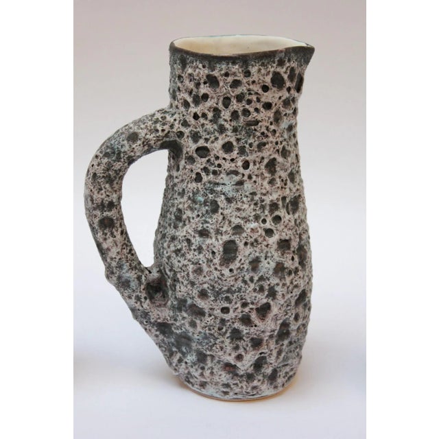 French Moderne Annecy Fat Lava Glaze Ceramic Drink Serving Set For Sale - Image 4 of 13