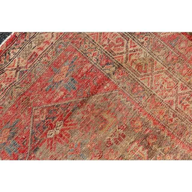 Early 20th Century Antique Distressed Persian Malayer Rug by Keivan Woven Arts With Medallion For Sale - Image 5 of 9