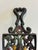 Mid 20th Century Vintage Wilton Hand Painted Cast Iron Floral Wall Trivet For Sale - Image 5 of 8