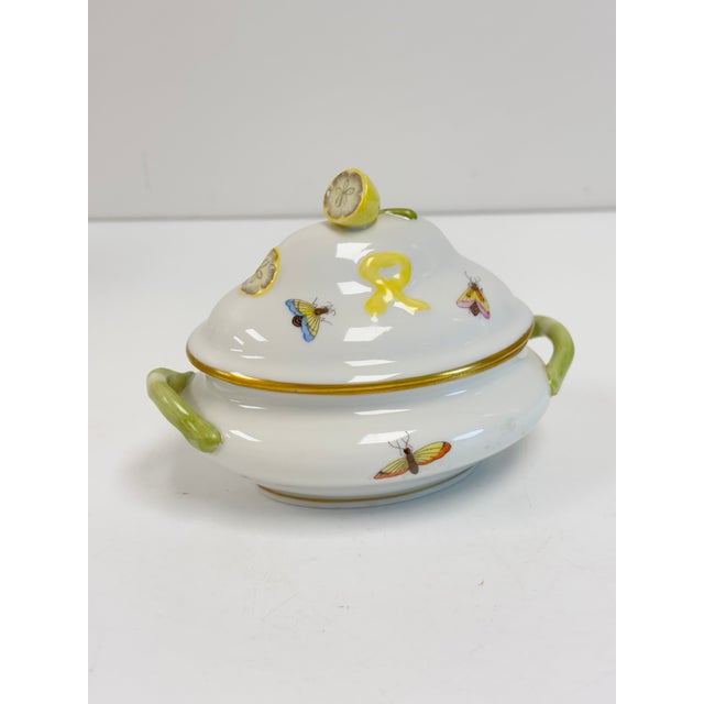 1990s Herend Rothschild Bird Coffee Pot, Creamer and Mini (Sugar) Tureen - Set of 3 For Sale - Image 12 of 18