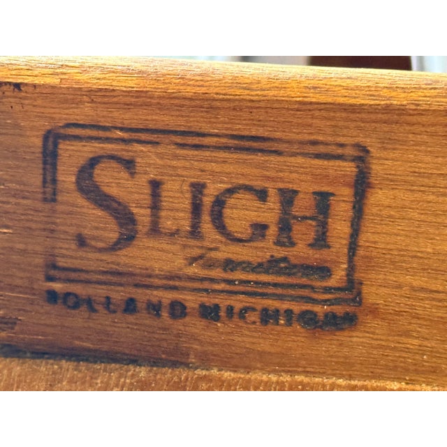 Wood Sligh/Lowry Double Pedestal Executive Desk For Sale - Image 7 of 12