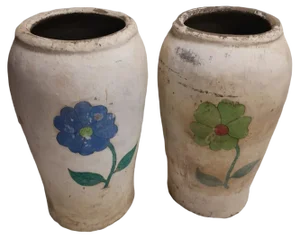 Baked Clay Jars, 20th Century, Set of 2