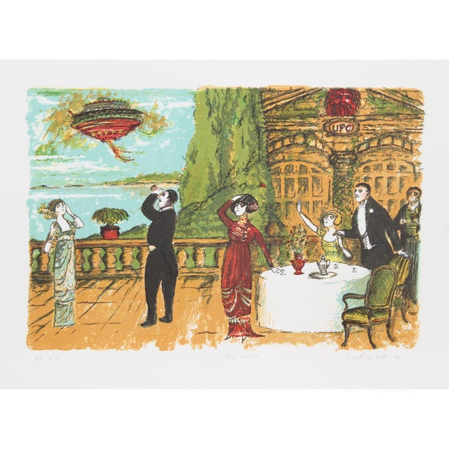 UFO CA 1912 by Edward M. Plunkett, American (1922–201?) Date: 1981 Lithograph, signed and numbered in pencil Edition of...