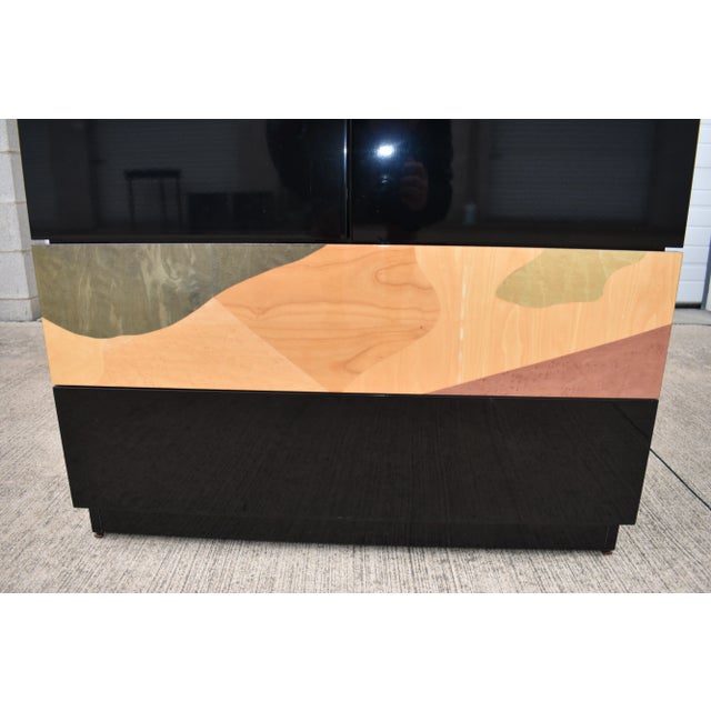 1980s 1980s Vintage Carlo Malnati Colorful Italian Made Clothing Armoire For Sale - Image 5 of 10