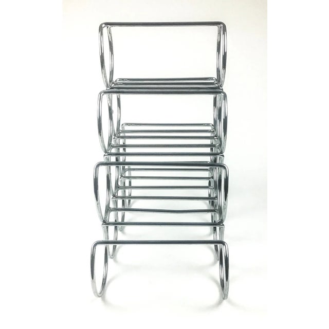 2000 - 2009 Stainless Steel Modern Wine Rack For Sale - Image 5 of 10