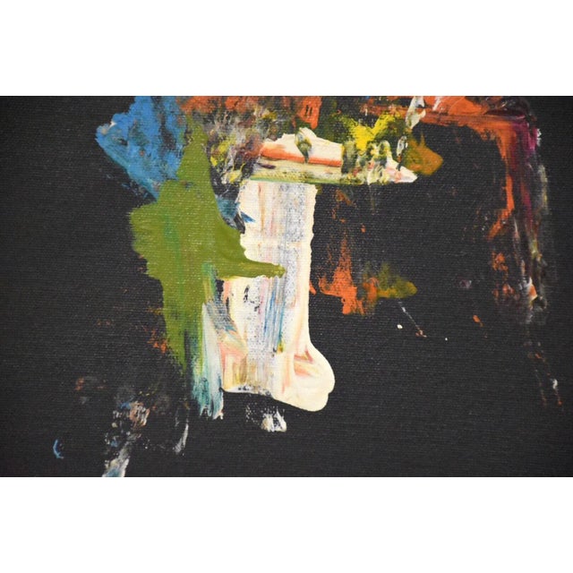 Mid-Century Modern Rita Frost Abstract Oil on Canvas Painting For Sale - Image 3 of 5