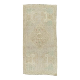 Turkish Mini Rug Oriental Hand Knotted Vintage Rug 1'7" x 3'4" #21264 For Sale