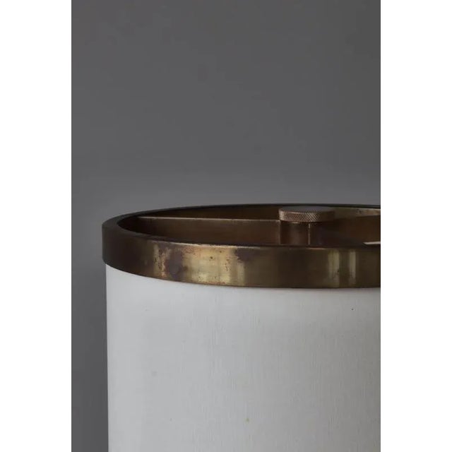 Large Danish Modern Floor Lamps in Patinated Brass by Kay Kørbing, 1960s, Set of 2 For Sale - Image 16 of 18