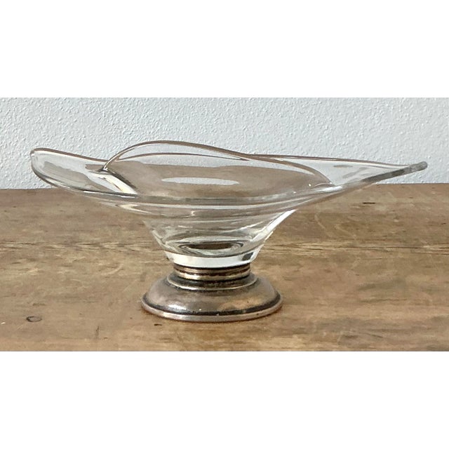 Vintage Regency Art Glass Bowl For Sale - Image 4 of 7