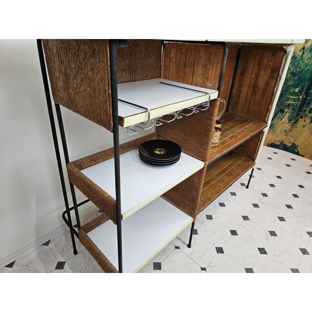 White MCM Arthur Umanoff Bar and Bar Stools For Sale - Image 8 of 12