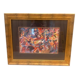 Large Framed “Bar Jazz Collection” Contemporary Abstract Jazz Artwork For Sale