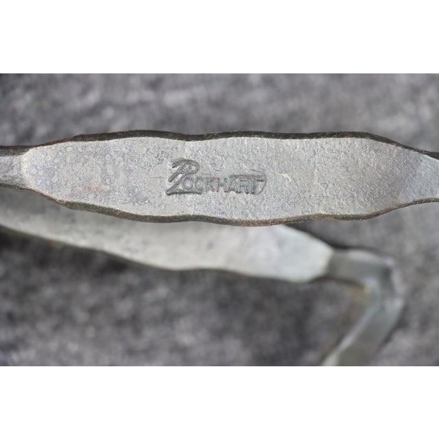 Late 20th Century Signed Steel Praying Mantis Sculpture For Sale - Image 5 of 8