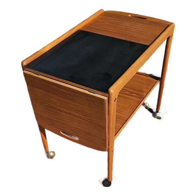 Mid-Century Modern Tea/Bar Cart For Sale